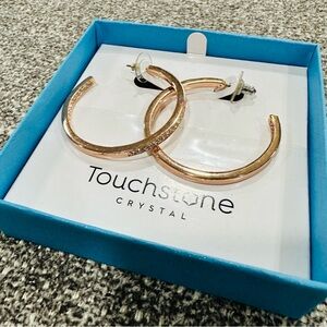 Touchstone Crystal by Swarovski Blush Hoopla earrings
